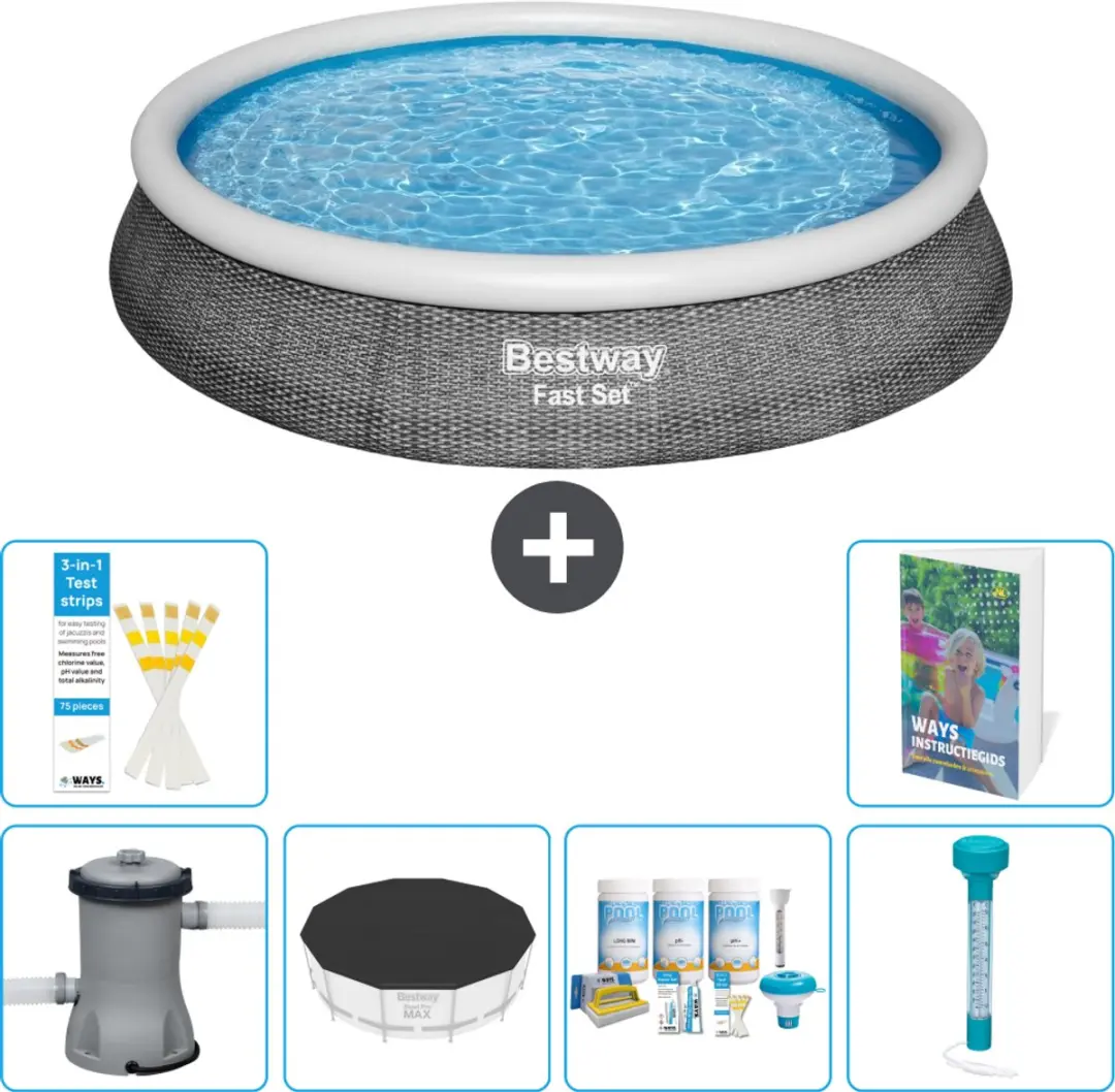 Bestway Rond Zwembad Fast Set 396cm