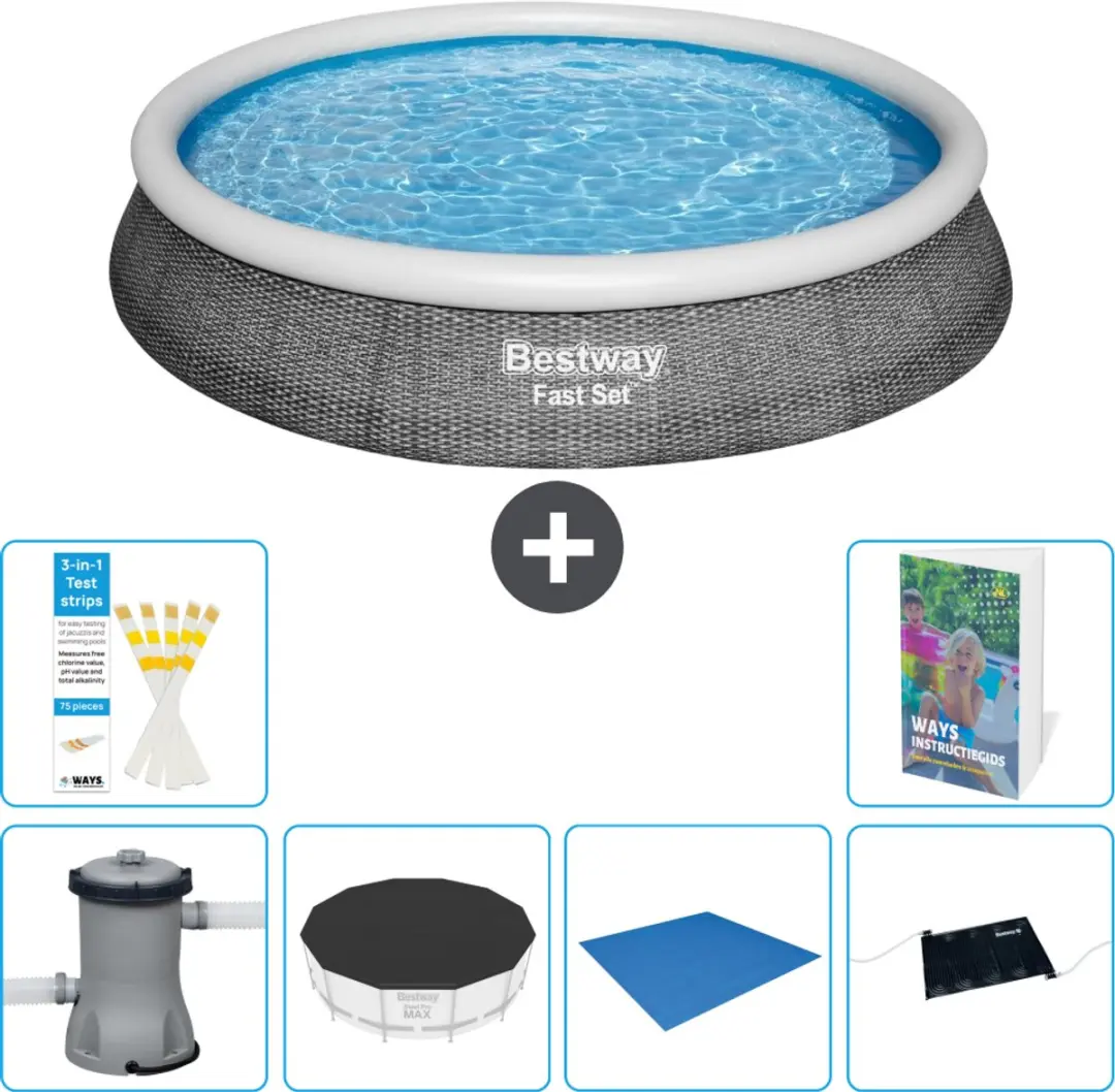 Bestway Rond Zwembad 396cm Fast Set