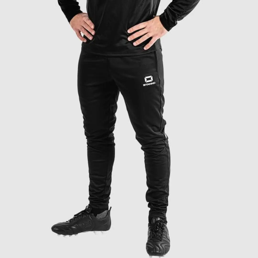 Stanno Stadio Zip Pants 128 - Trainingsbroek Zwart