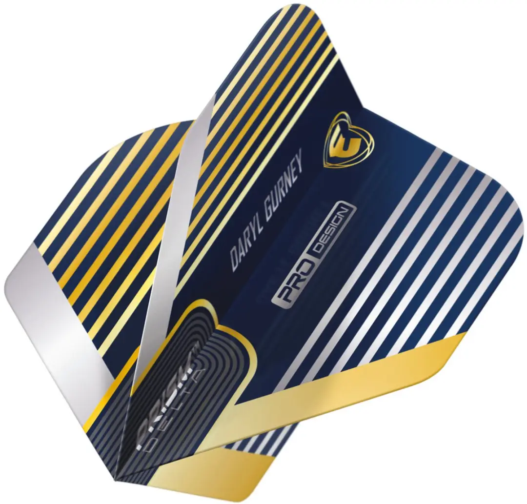 Winmau Prism Delta Daryl Gurney Dart Flights - Blauw/Goud - 3 Stuks