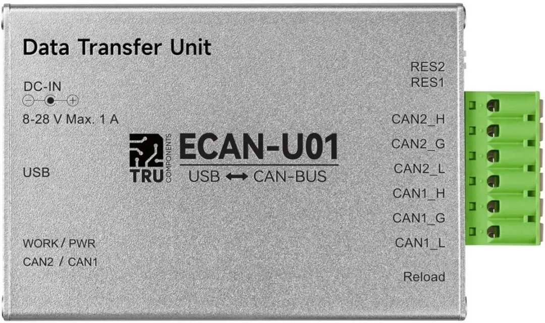 Tru Components TC-12626060 CAN-USB Omzetter - 5V/DC