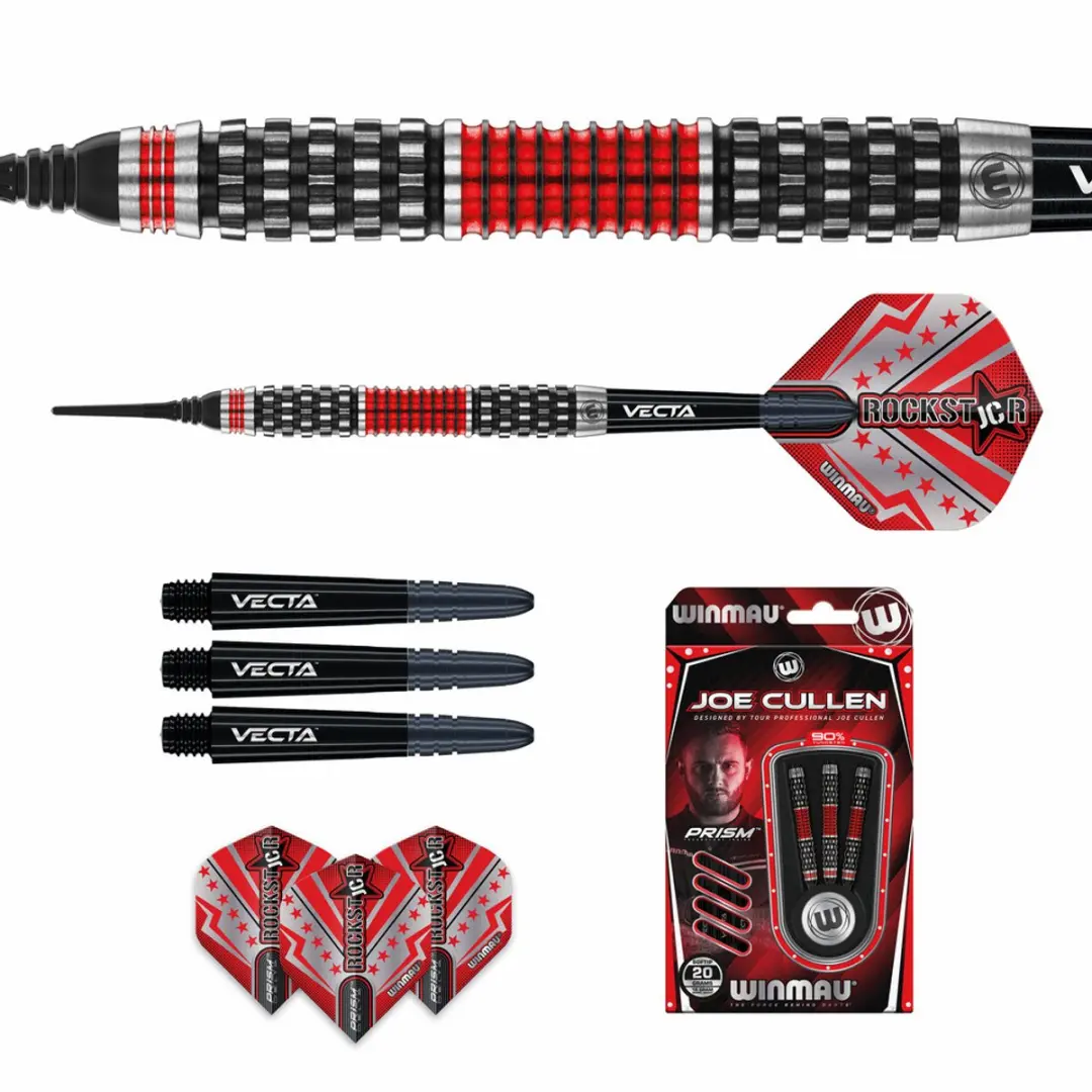 Winmau Joe Cullen Rockstar Series RS 1.0 Soft Tip Darts - 3 Stuks
