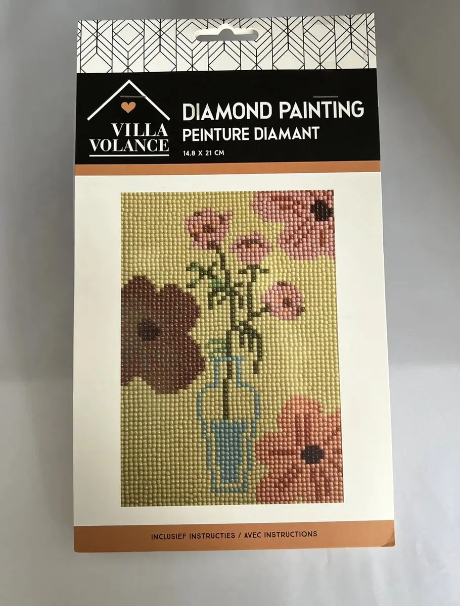 Villa Volance Diamond Painting Vaas met Bloemen