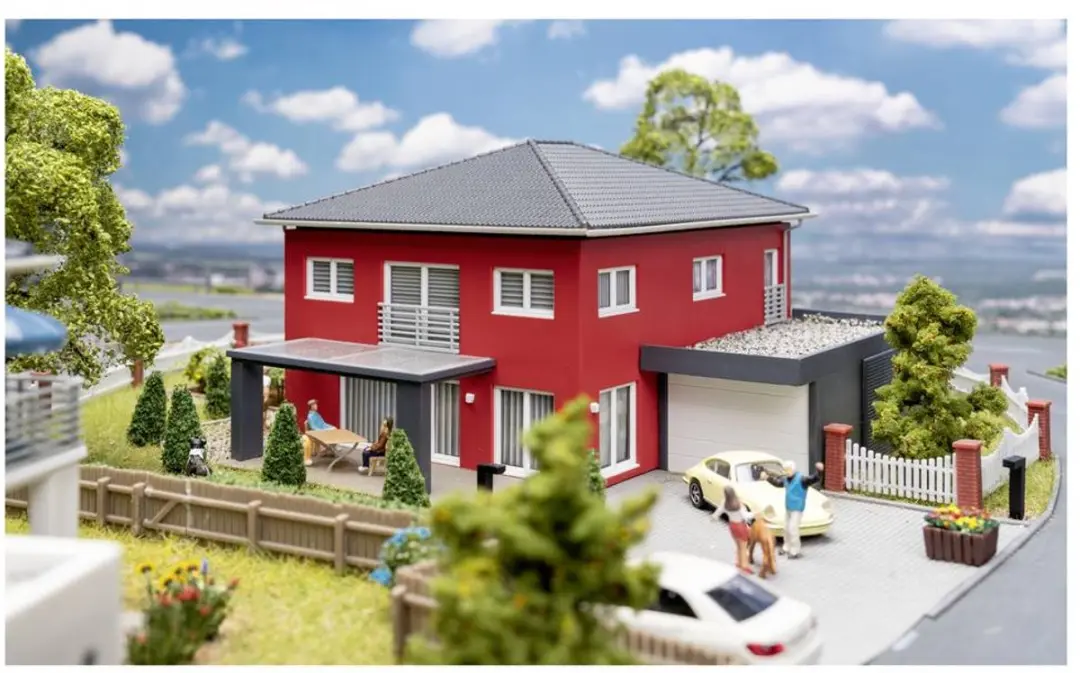 Faller WeberHaus CityLife H0 Huis - Rood