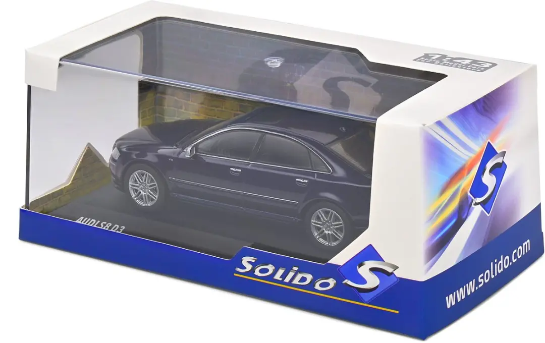 Audi S8 D3 Solido 1:43 - Night Blue Pearl