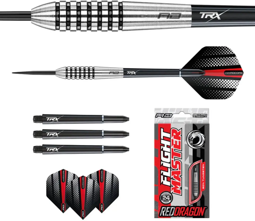 Red Dragon Matra 1 Dartpijlen 80% - 3 Stuks - Zilver/Zwart