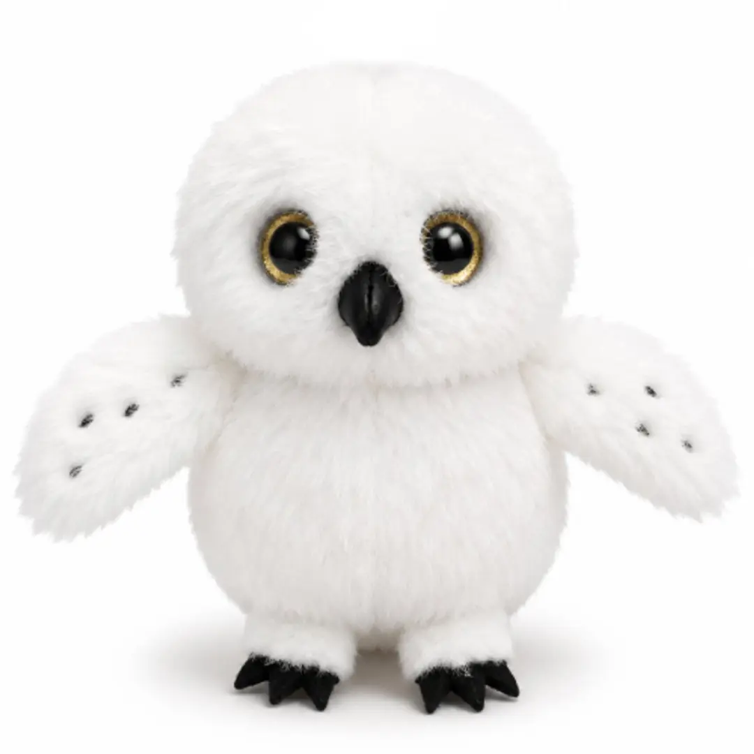 Topknuffels Witte Uil Pluche Knuffel 15cm