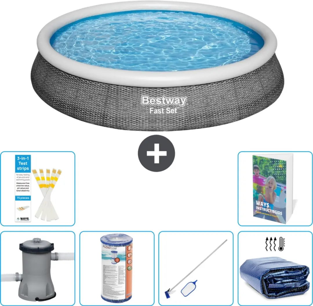 Bestway Rond Zwembad 396cm Fast Set