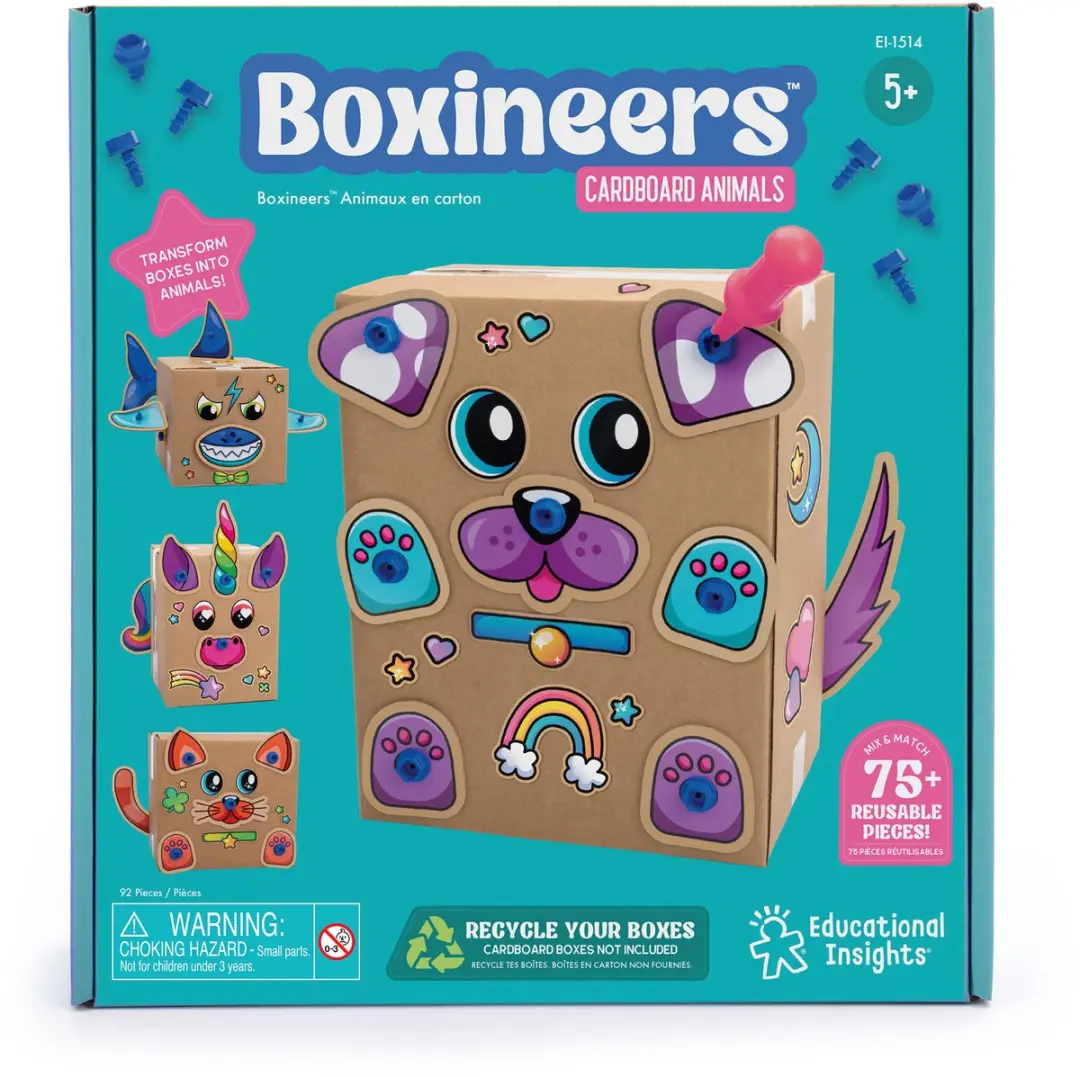 Learning Resources Boxineers Kartonnen Dieren 91 Stuks - Meerkleurig - afbeelding 6 van 6