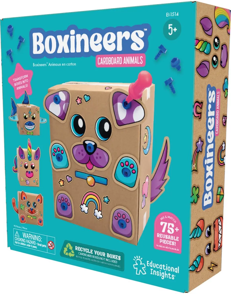 Learning Resources Boxineers Kartonnen Dieren 91 Stuks