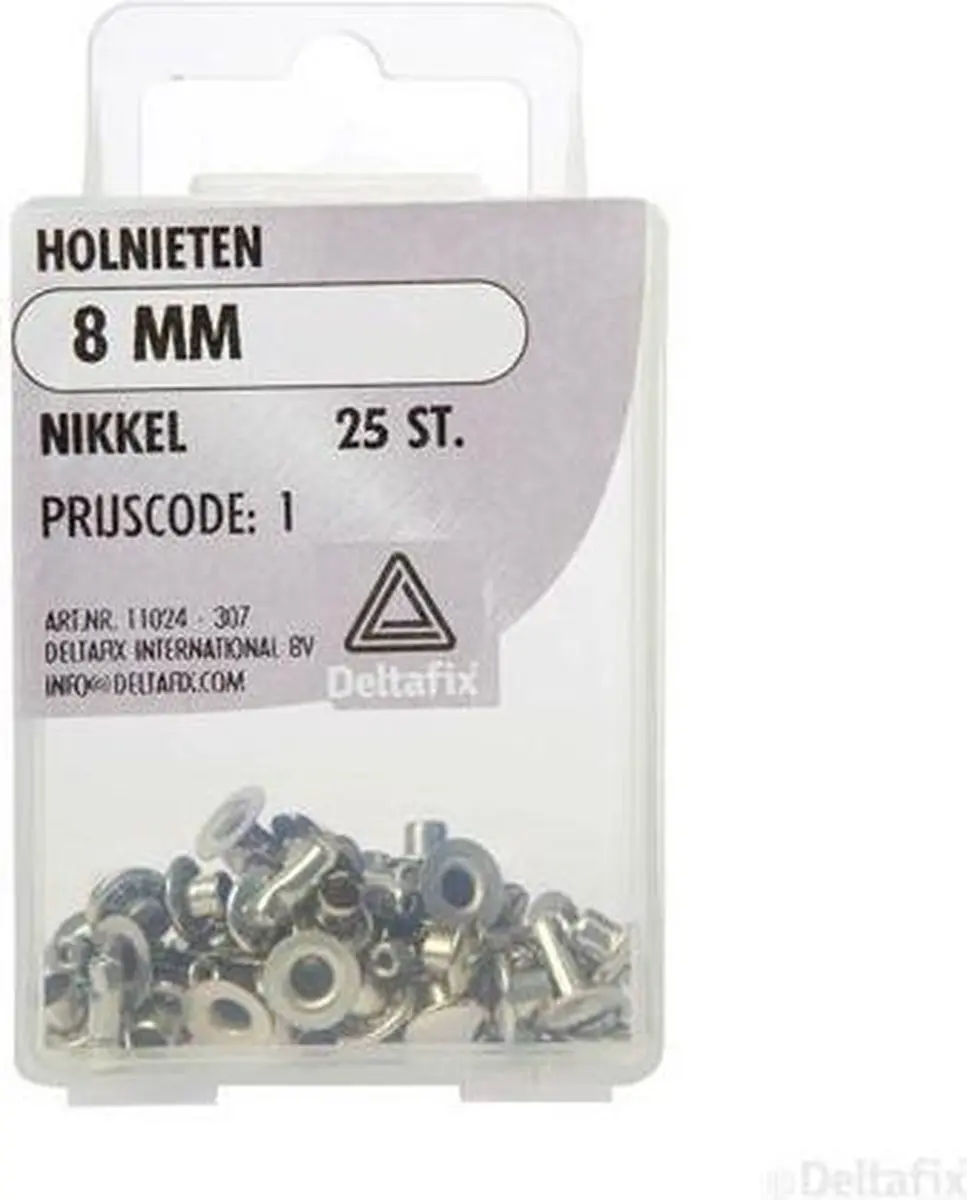 Deltafix Holnieten 8mm Nikkel