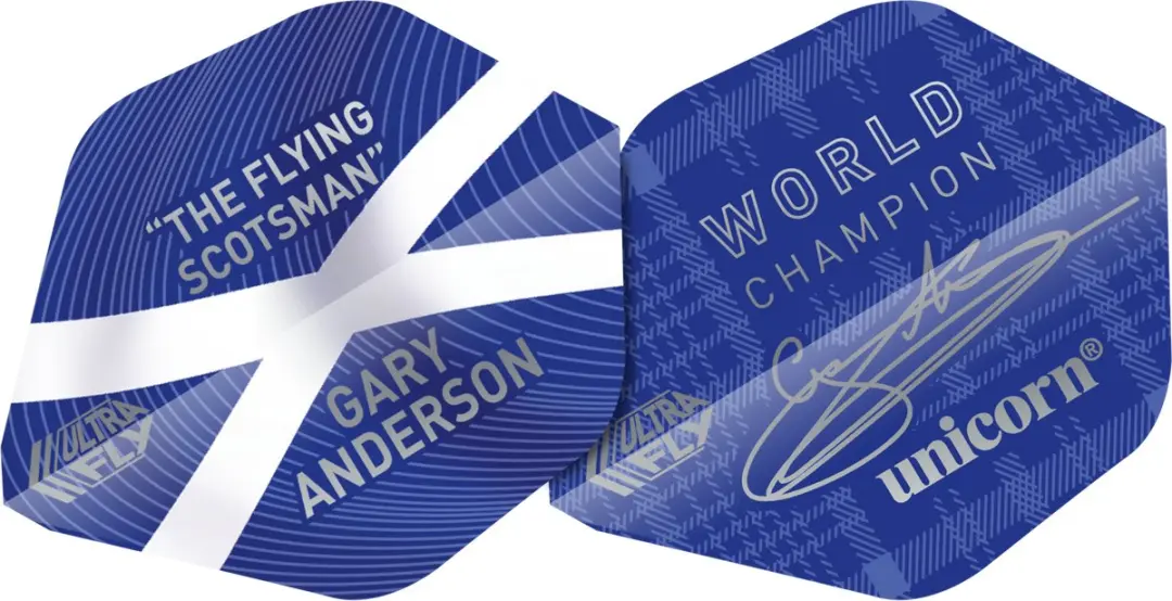 Unicorn UltraFly Blue Gary Anderson AR1 Dart Flights