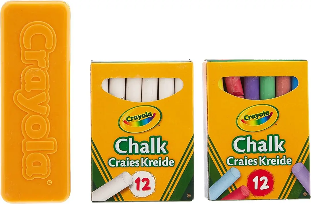 Crayola Schoolbordkrijt Set - 7 Kleuren - 12 Stuks
