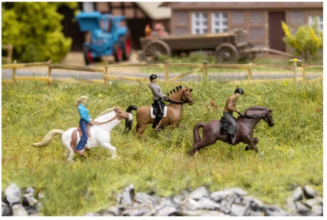Faller H0 Ruiters te Paard Figuren - Geverfd