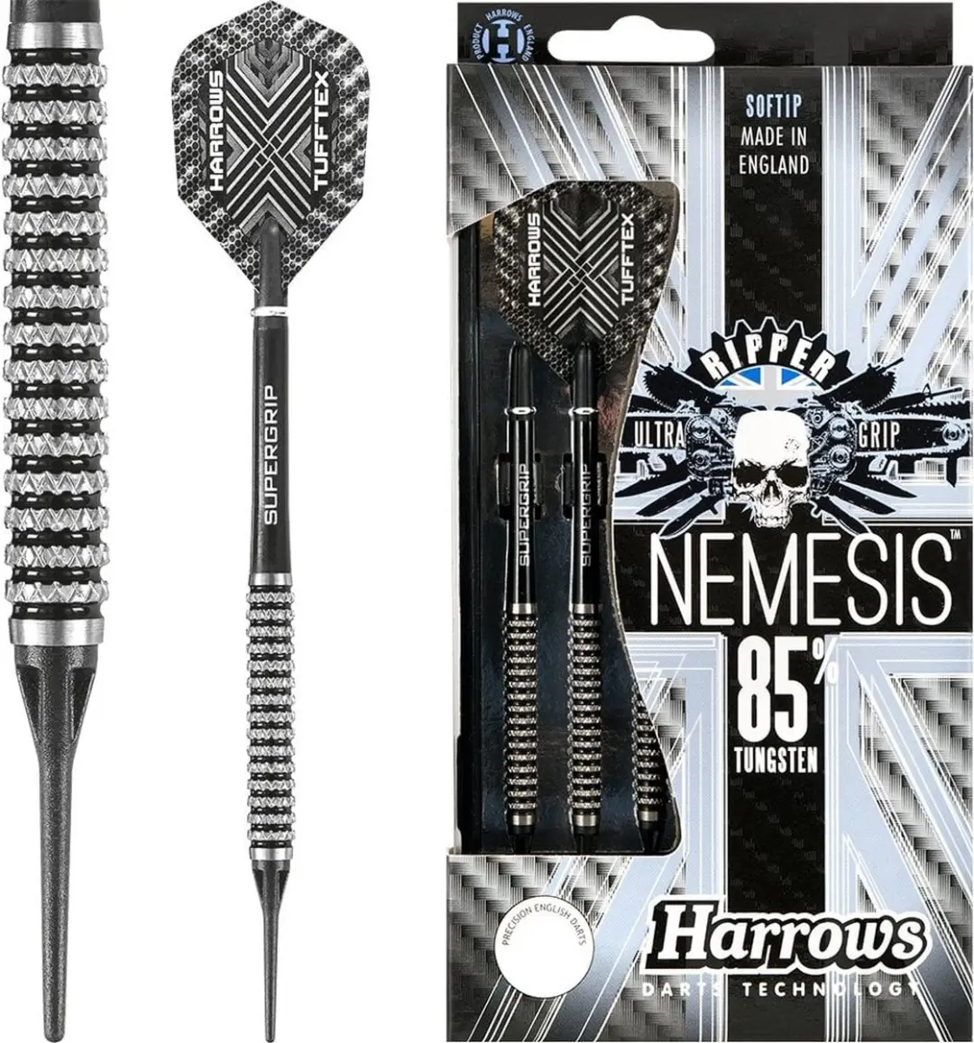 Harrows Nemesis Softip 85% Tungsten 18 GK - 3 Stuks