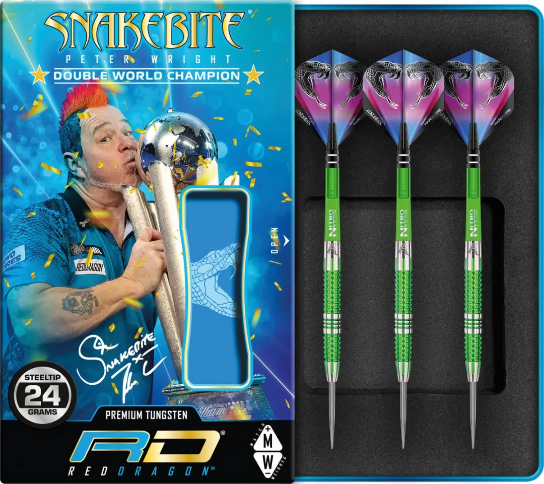 Red Dragon Peter Wright Snakebite Mamba 2 Dartpijlen