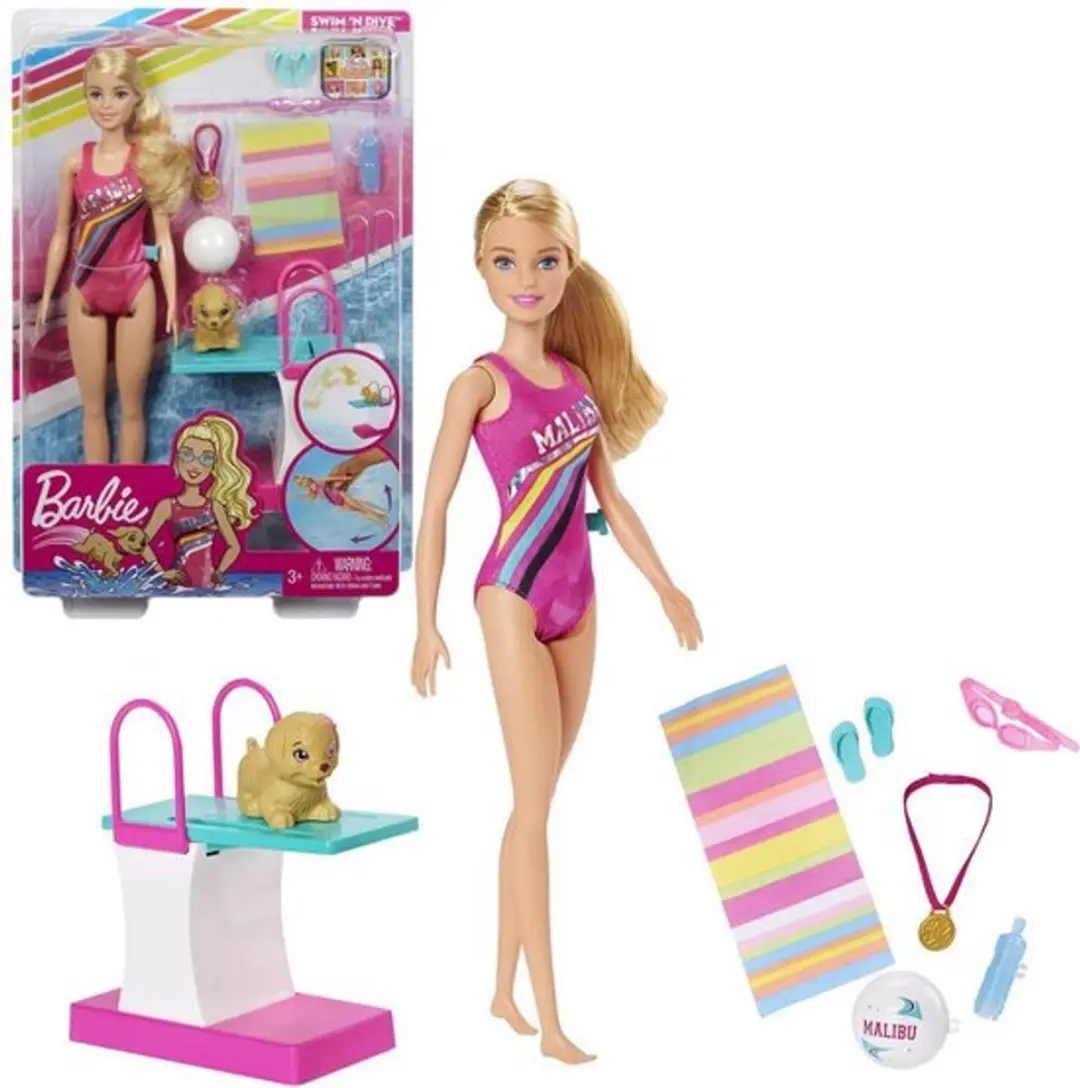 Barbie Dreamhouse Adventures Zwempop GHK23 - Meerkleurig - afbeelding 6 van 6