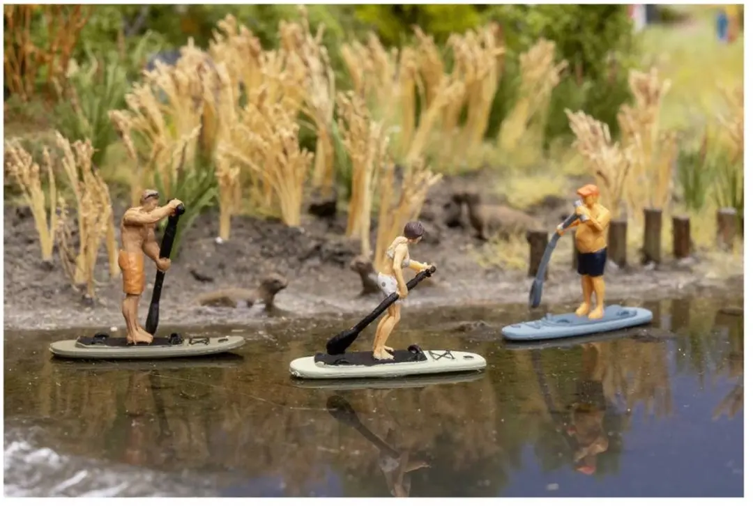 Faller H0 Stand-up Paddler Figuren - Geverfd