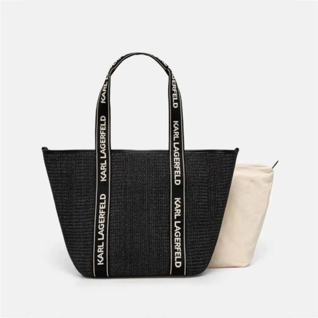 Karl Lagerfeld K/Essential Raffia Bag