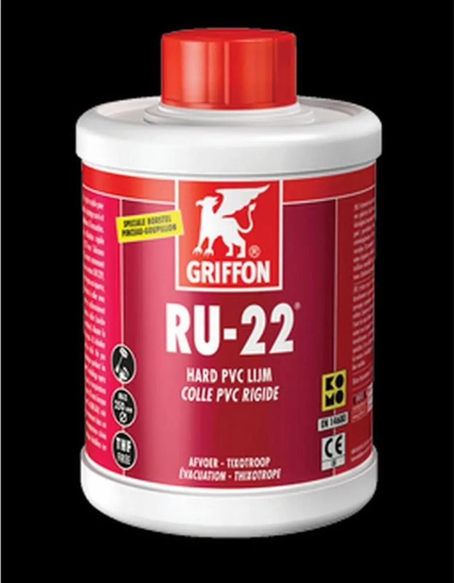 Griffon Hard PVC Lijm RU22 1L + Borstel - afbeelding 4 van 6