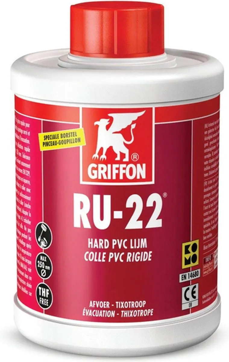 Griffon Hard PVC Lijm RU22 1L + Borstel - afbeelding 3 van 6