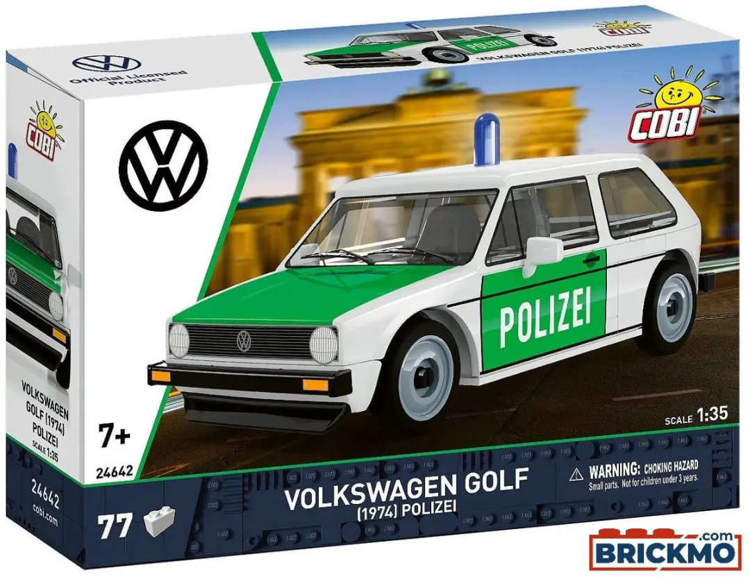 Cobi Cars 24642 Volkswagen Golf 1974 Politie