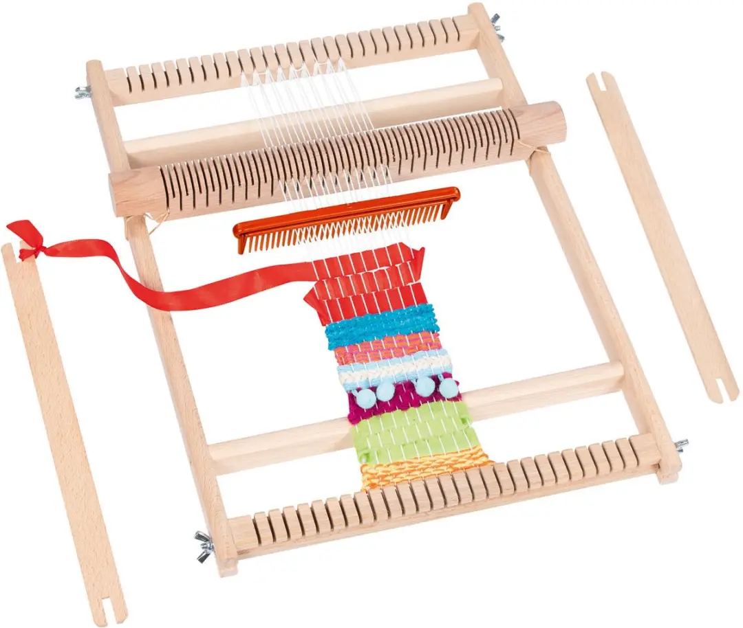 Goki Houten Weefraam School 25cm - Multikleur