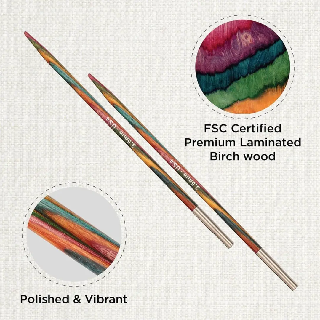 KnitPro Symfonie Verwisselbare Naaldpunten 4" (10cm) - 3-5mm