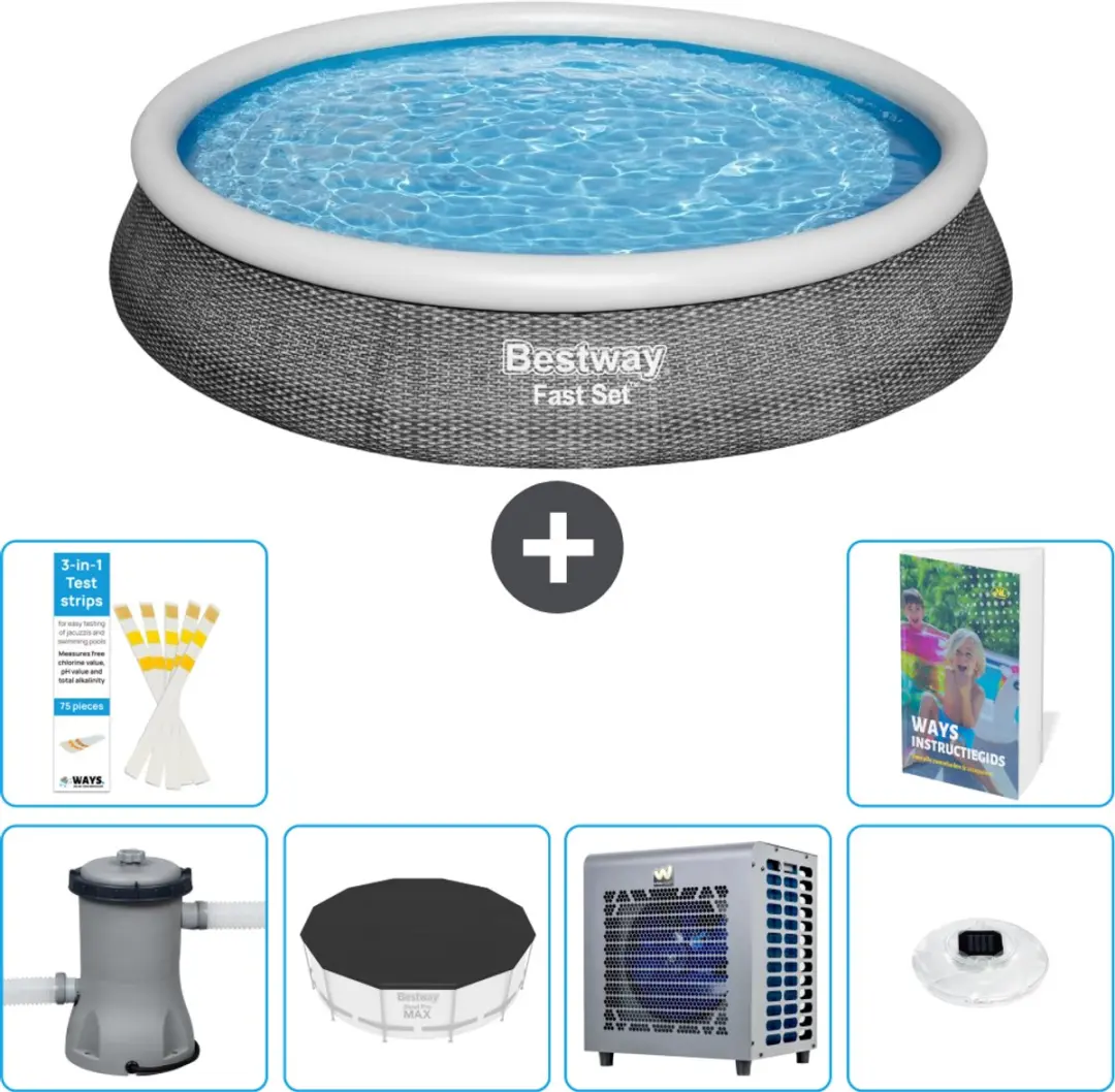 Bestway Rond Zwembad Fast Set 396x84cm