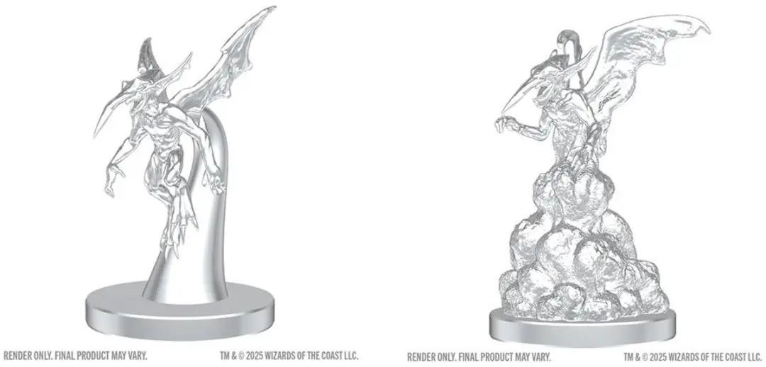 Wizkids D&D Nolzur's Marvelous Miniatures Ice Mephit & Dust Mephit - Grijs