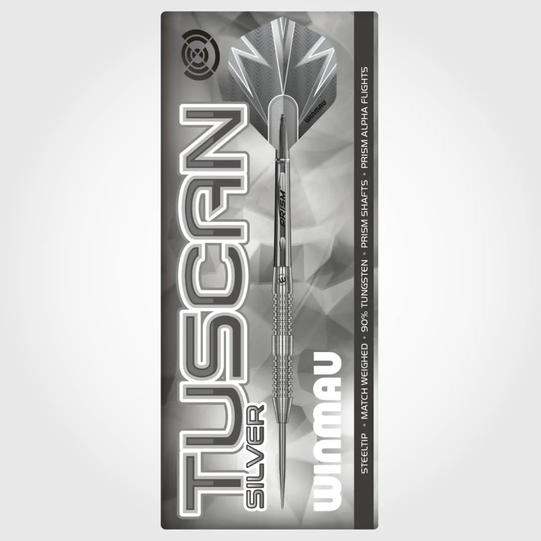 Winmau Tuscan Silver 90% Dartpijlen - 3 Stuks