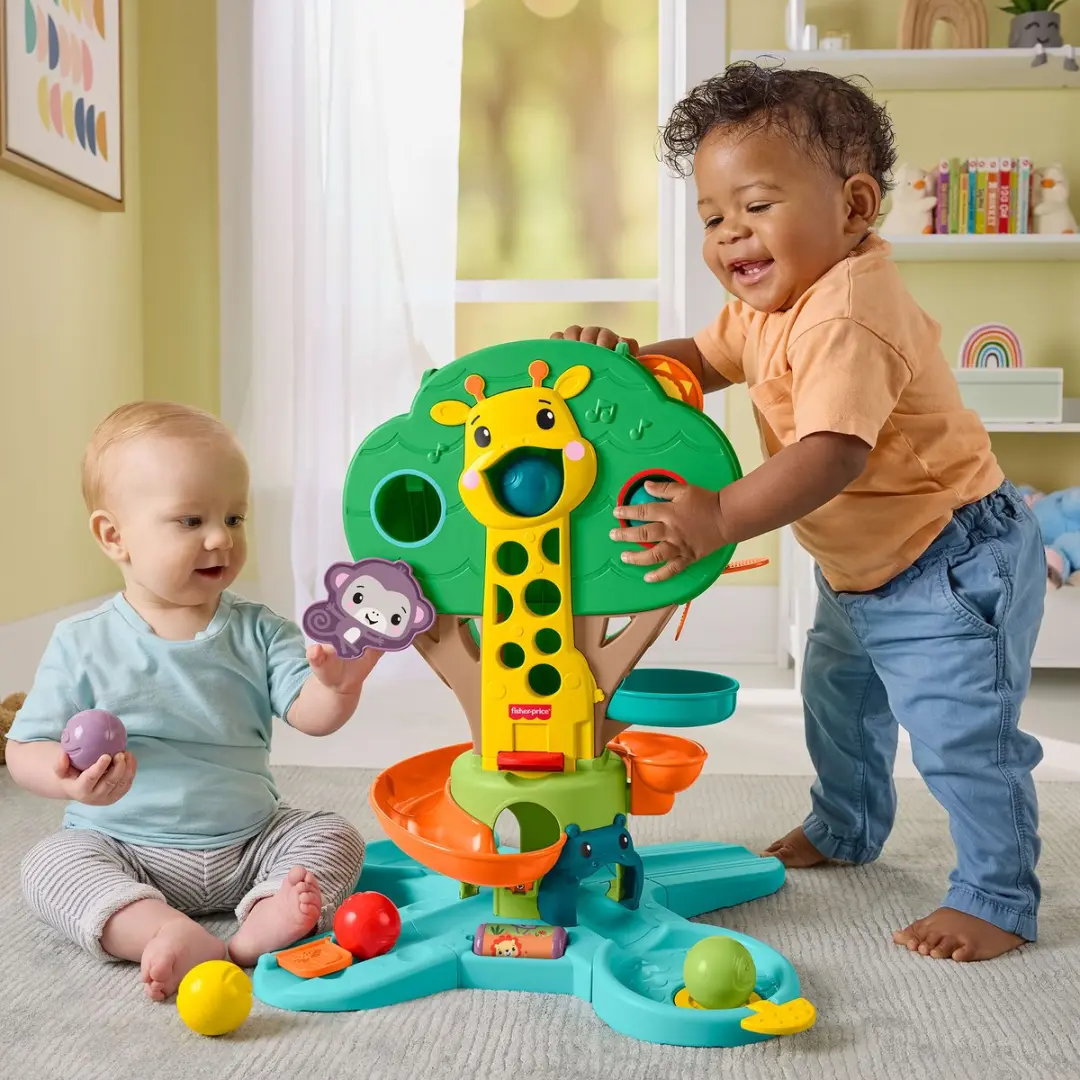 Fisher Price Zit en Sta Jungleboom - Muzikaal Ballenspel - Meerkleurig