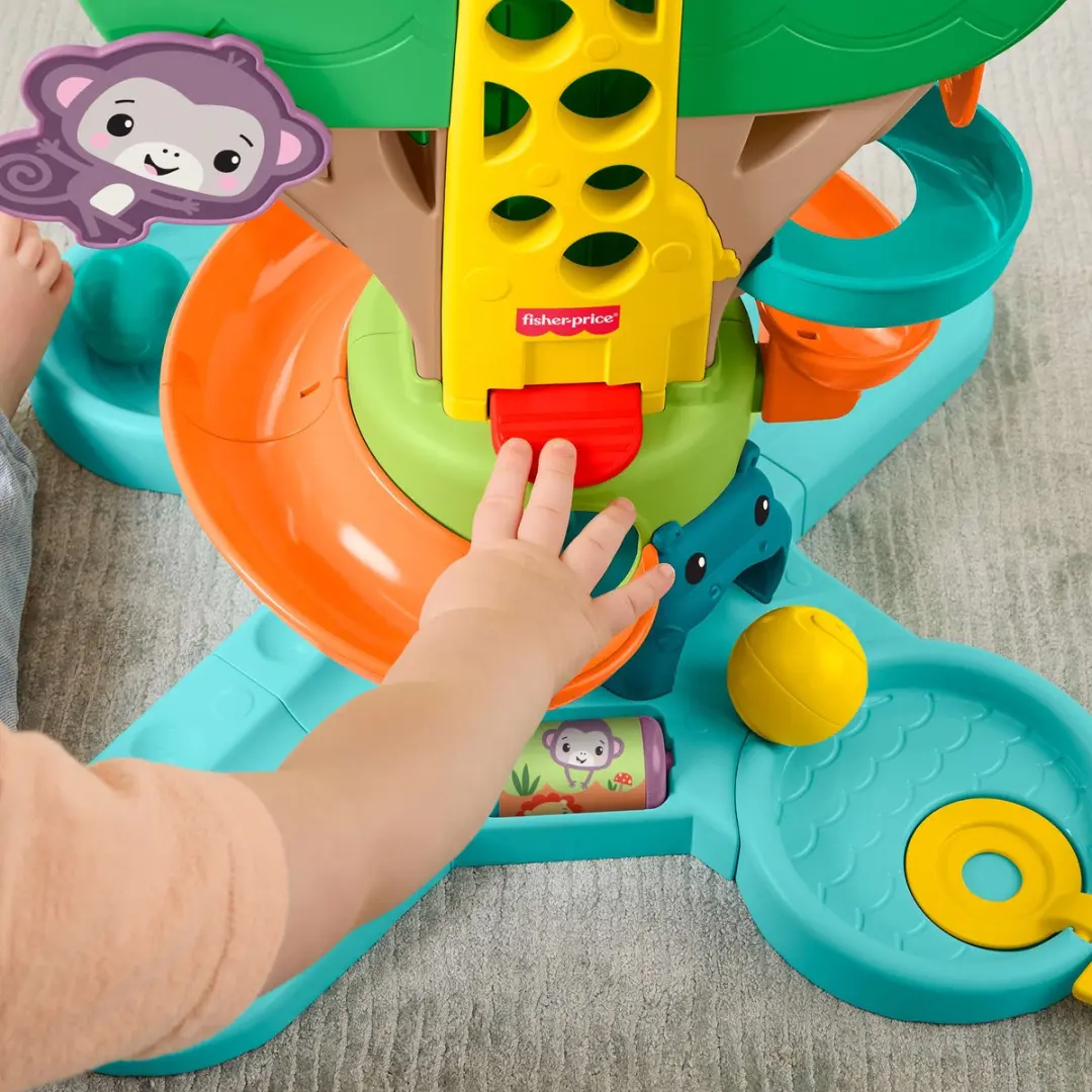 Fisher Price Zit en Sta Jungleboom - Muzikaal Ballenspel - Meerkleurig