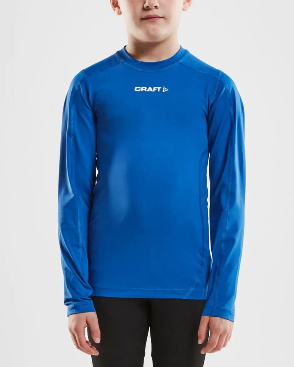 Craft Pro Control Compressie Shirt Lange Mouw Kinderen 146/152 - Royal