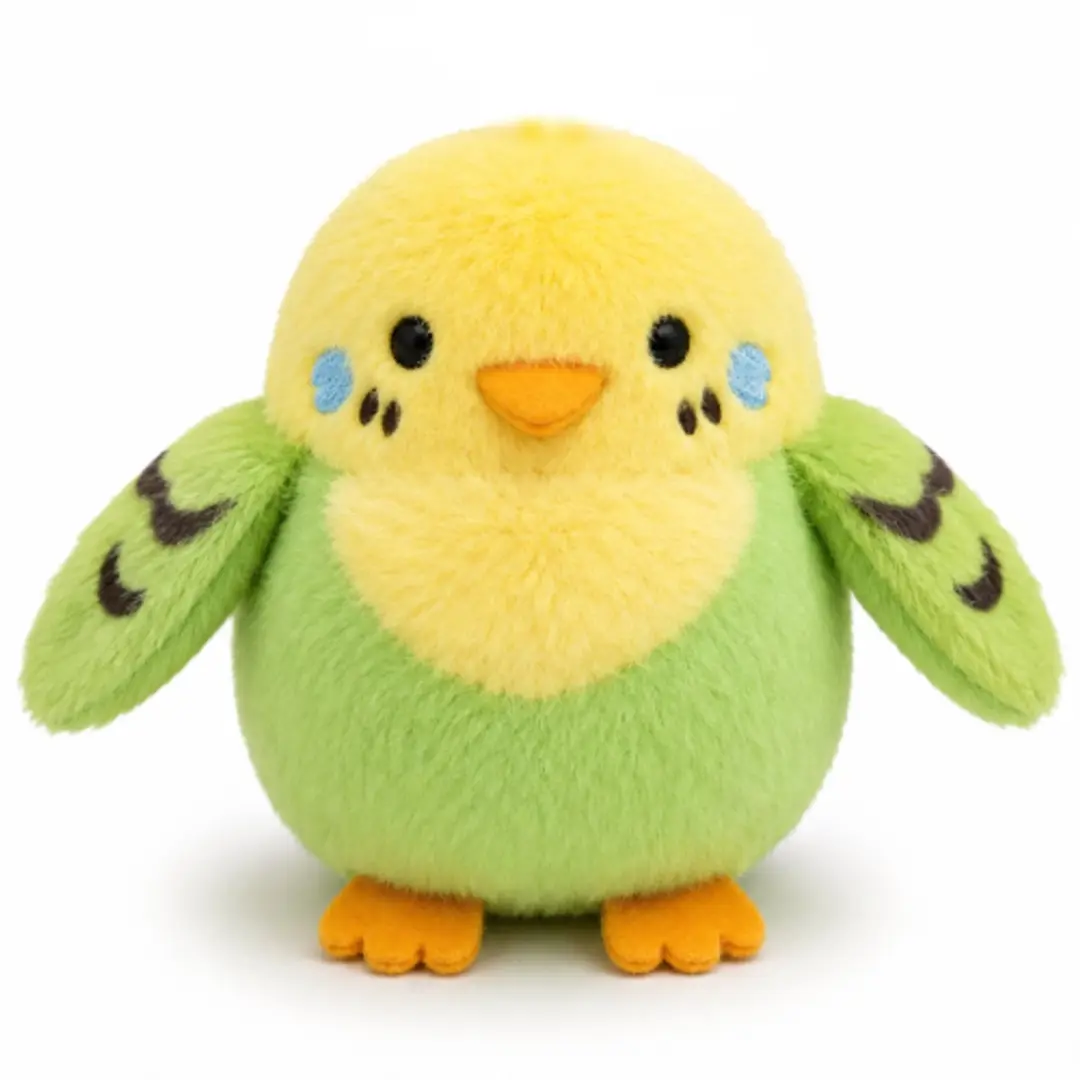 Topknuffels Parkiet Pluche Knuffel 15cm