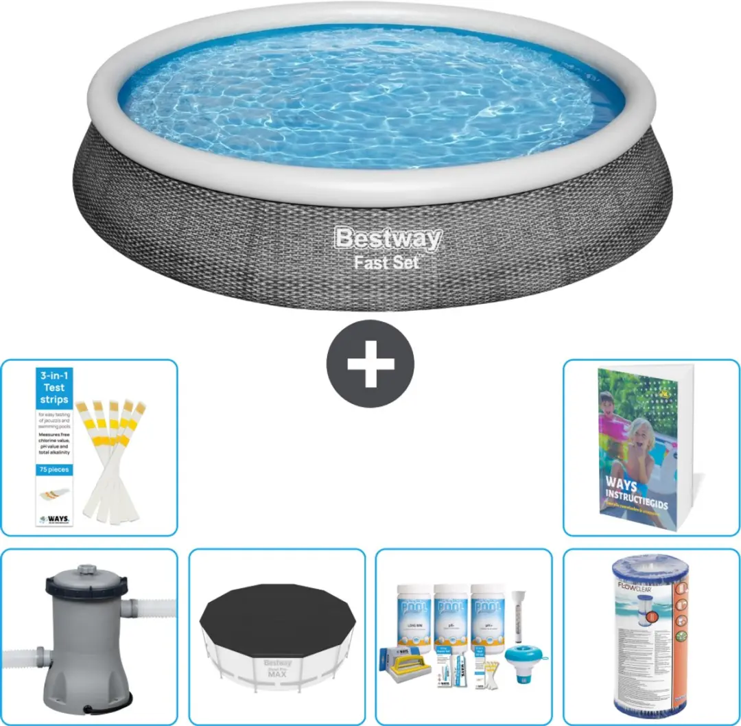 Bestway Rond Zwembad 396cm Fast Set