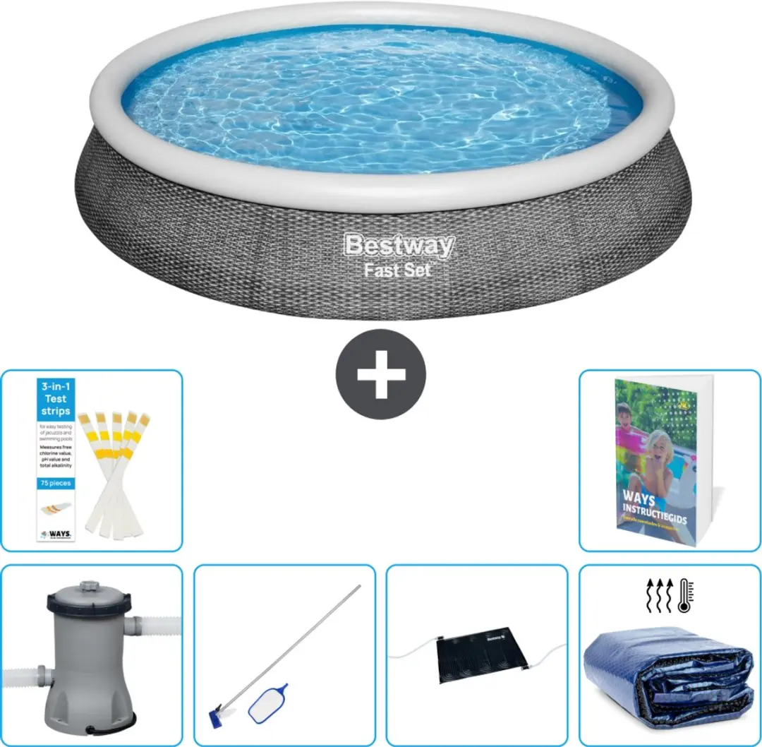 Bestway Rond Zwembad 396cm Fast Set