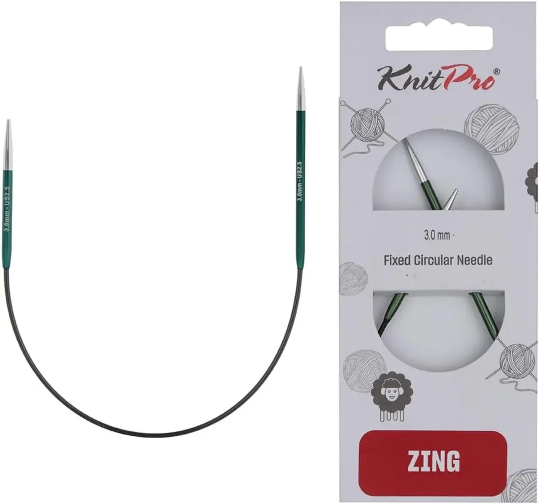 KnitPro Zing Asymmetrische Ronde Naalden 10" 3mm