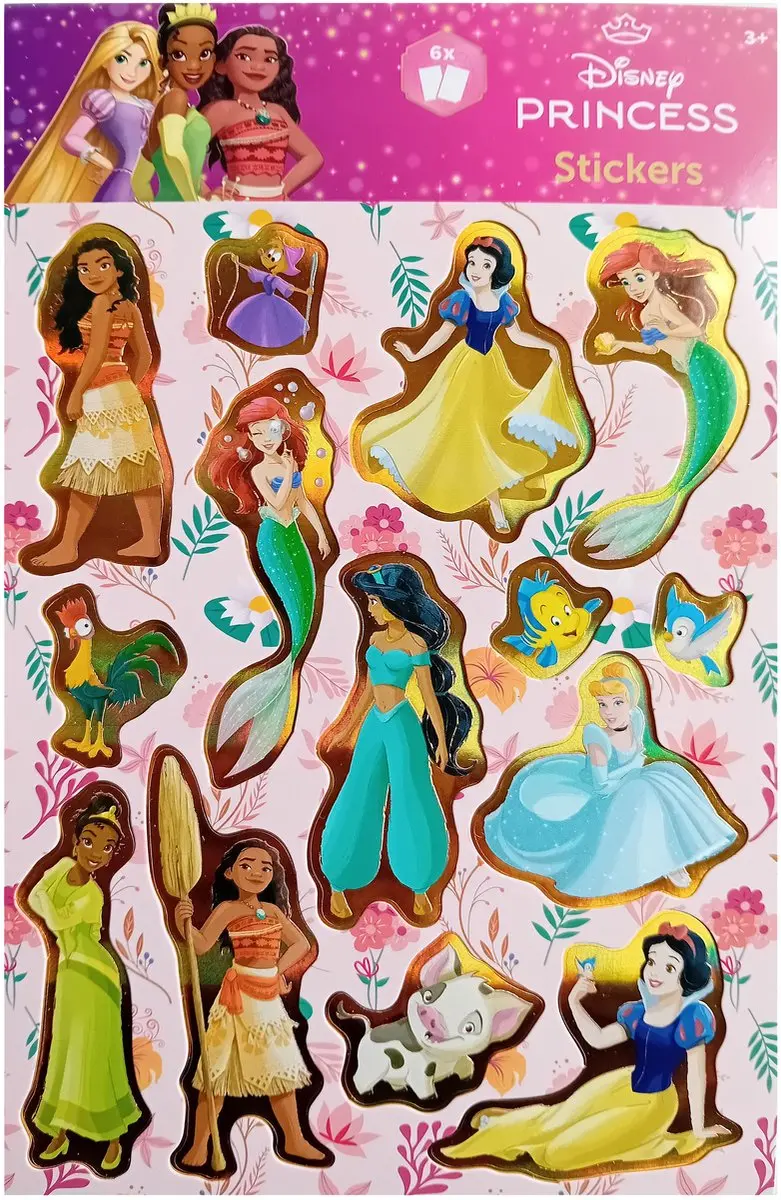 Disney Princess Holografisch Goud Stickerboek