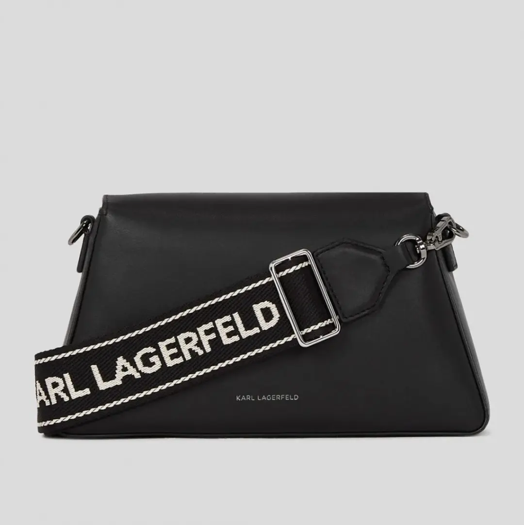 Karl Lagerfeld Ikon K Soft Webbing Crossbody - Zwart
