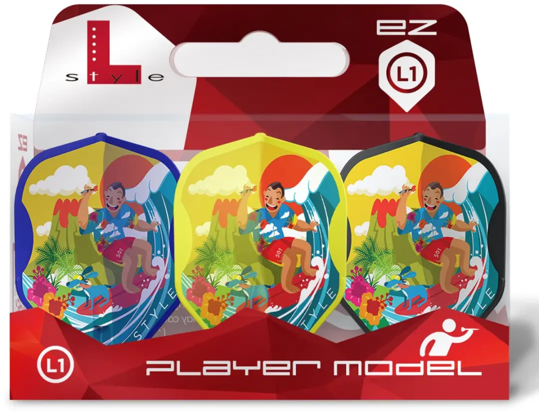 L-Style Wayne Mardle V1 Type A Dart Flights - 3 Stuks - Multi