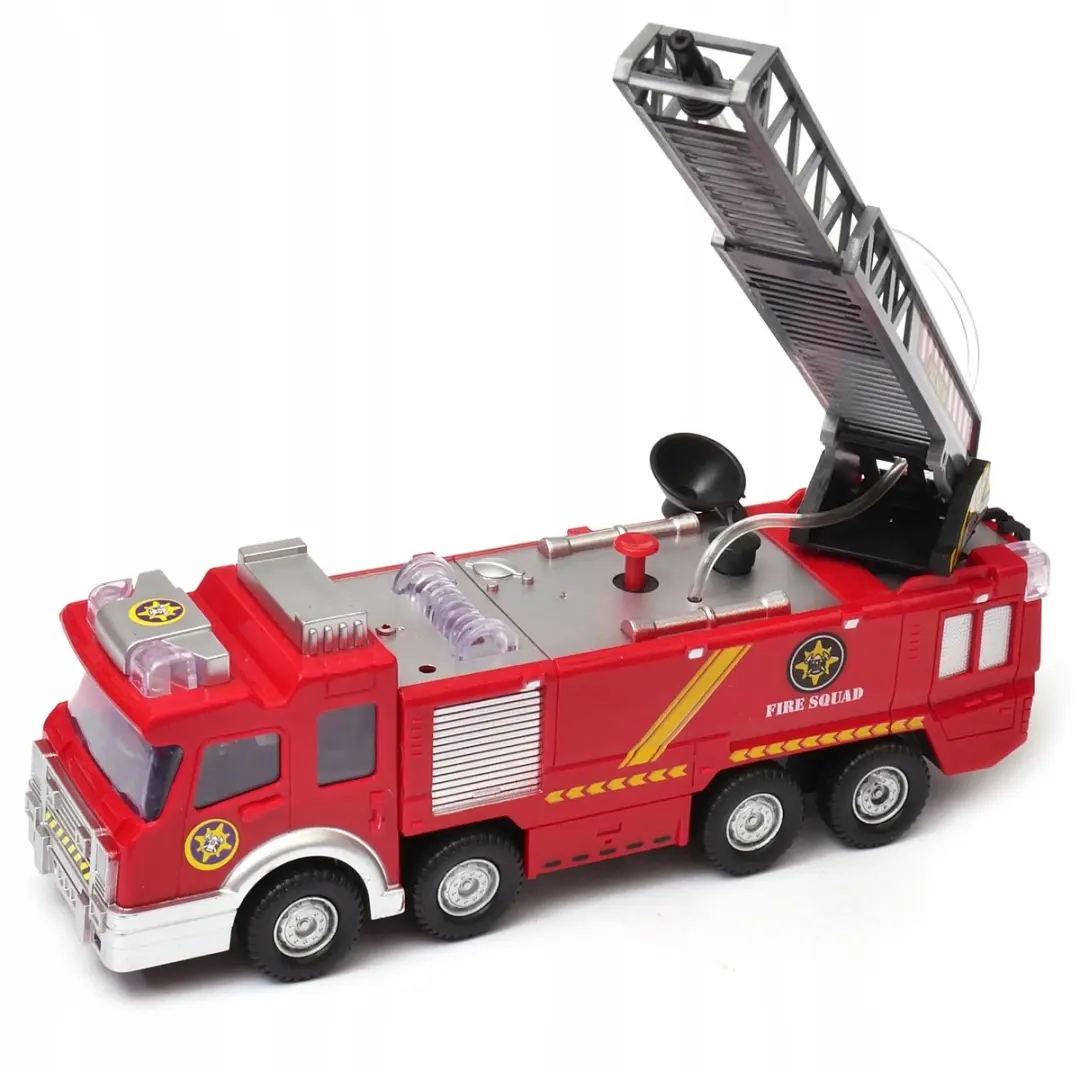 NIKKO Brandweerwagen met waterstraal licht en geluid - Rood - afbeelding 3 van 3