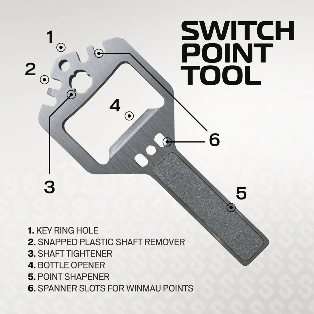 Winmau Switch Point Smooth Silver T1N40 - 3 Stuks