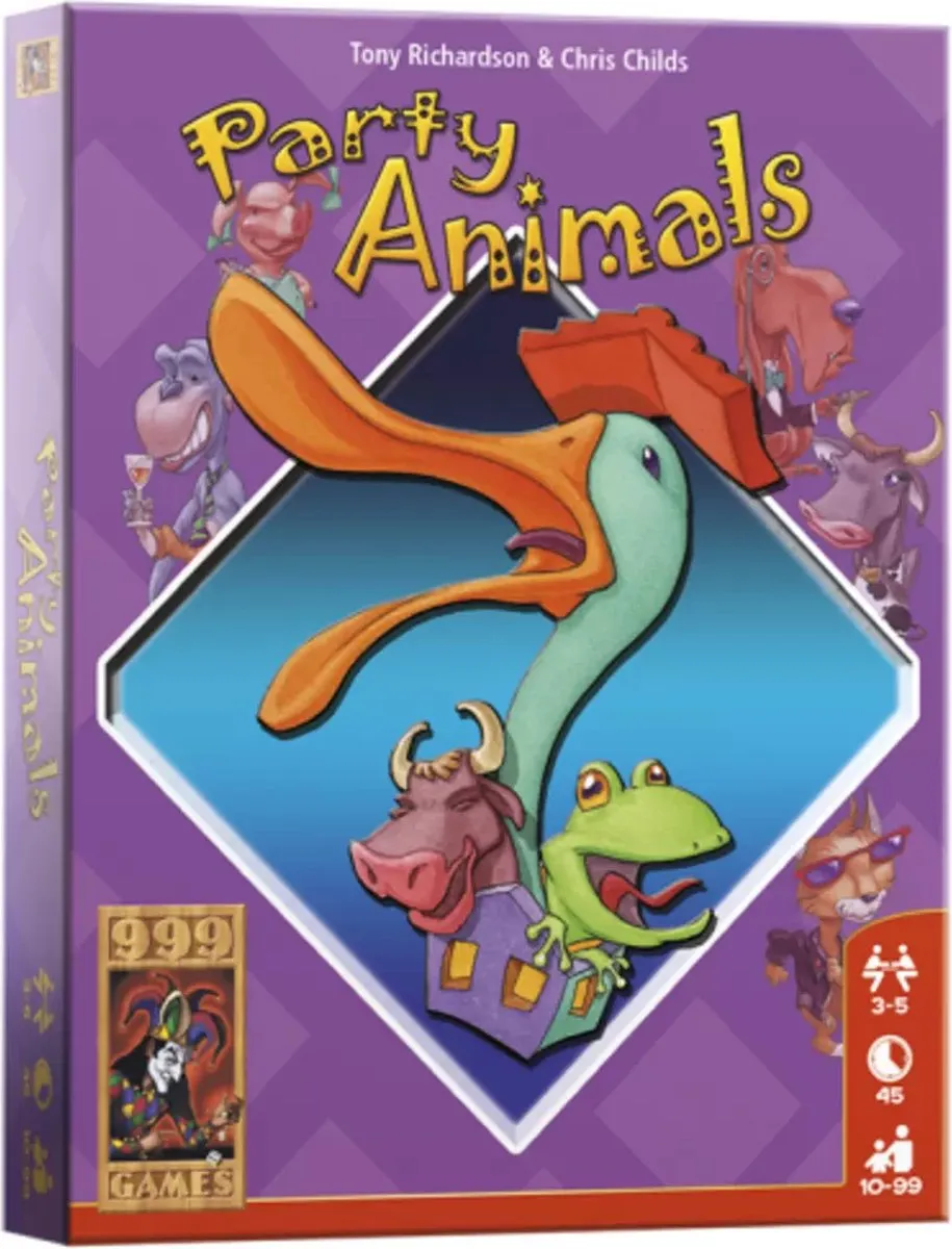 999 Games Party Animals Kaartspel - 3-5 Spelers