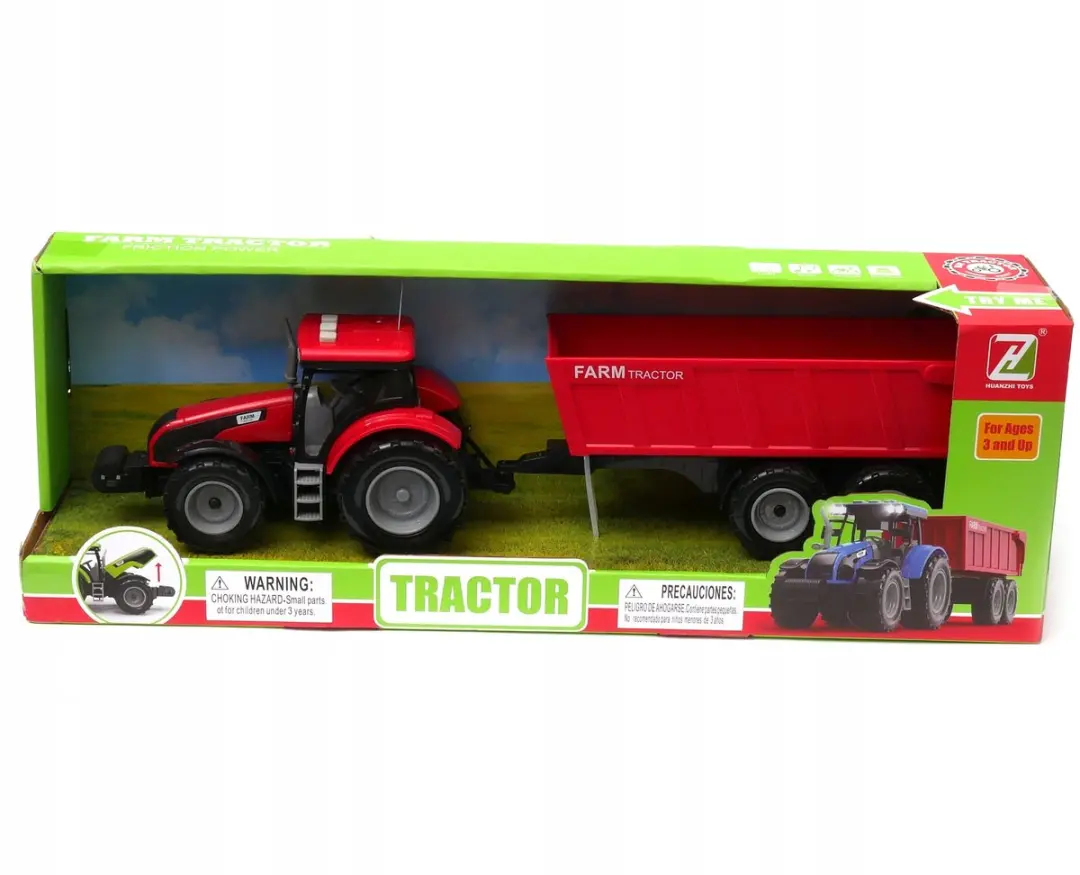 NIKKO Rode Traktor met Geluid en Licht - 44cm - afbeelding 2 van 5