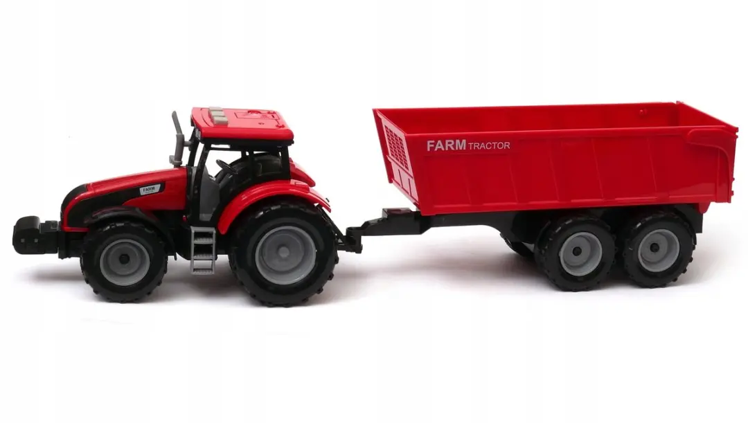 NIKKO Rode Traktor met Geluid en Licht