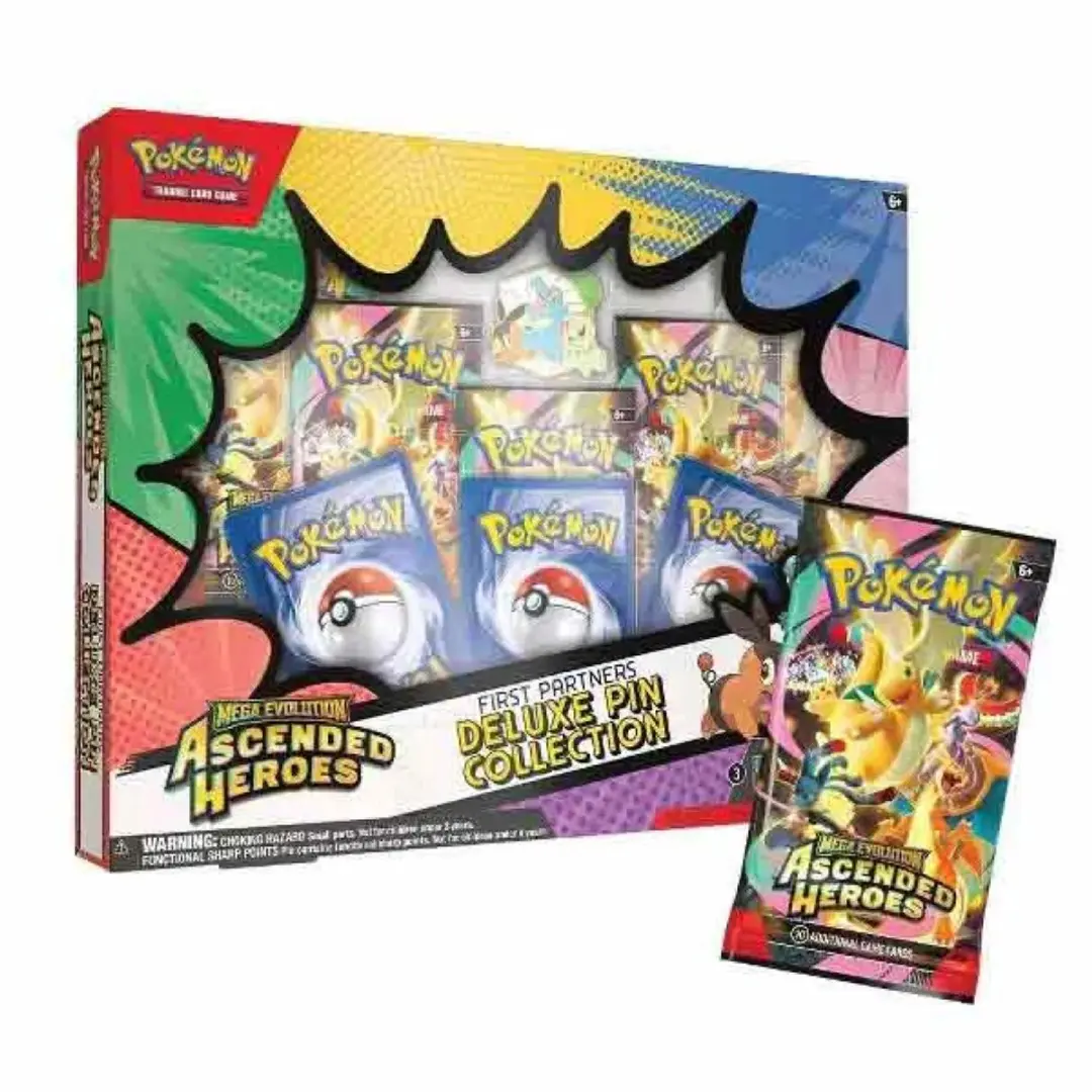 Pokémon TCG Ascended Heroes First Partners Deluxe Pin Collection 101-85961