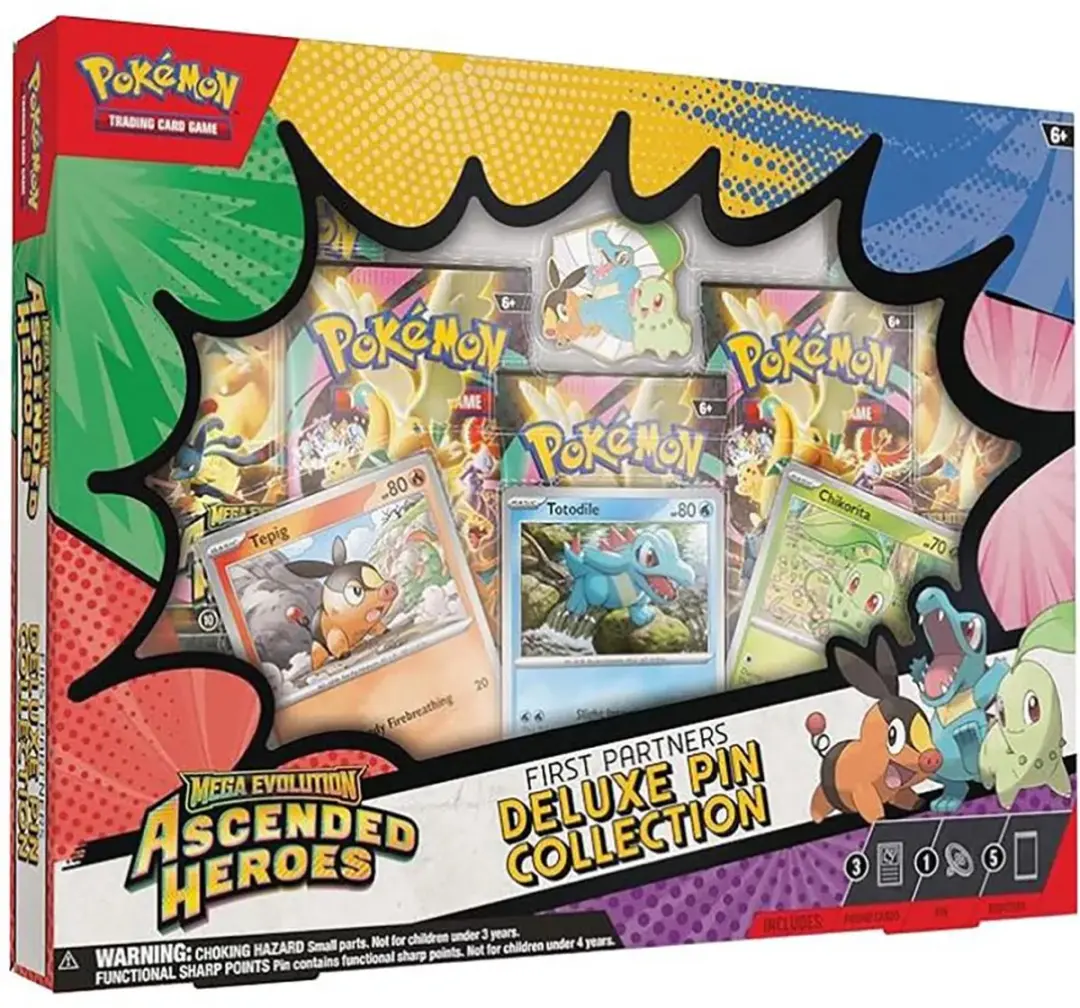 Pokémon TCG Ascended Heroes First Partners Deluxe Pin Collection 101-85961