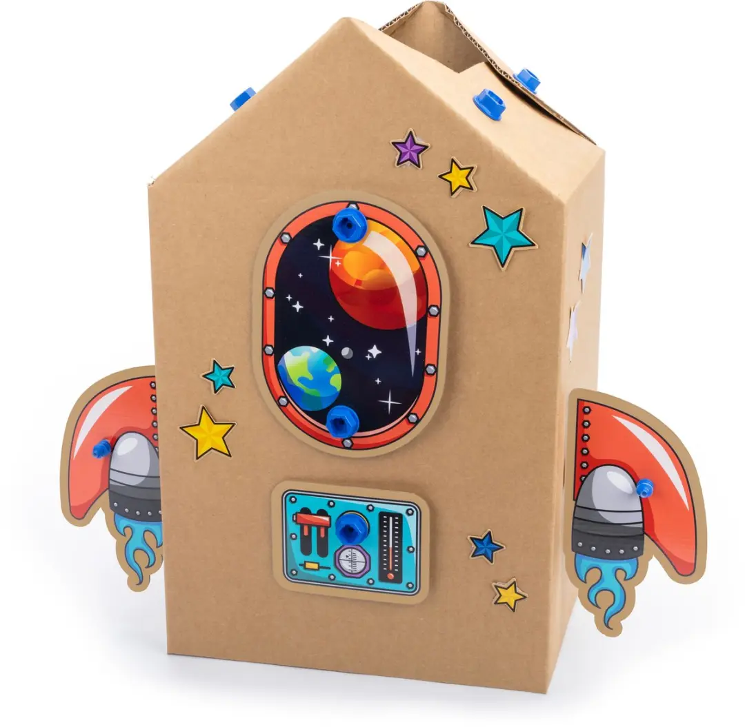 Learning Resources Boxineers Kartonnen Voertuigen 87 Stuks - Meerkleurig