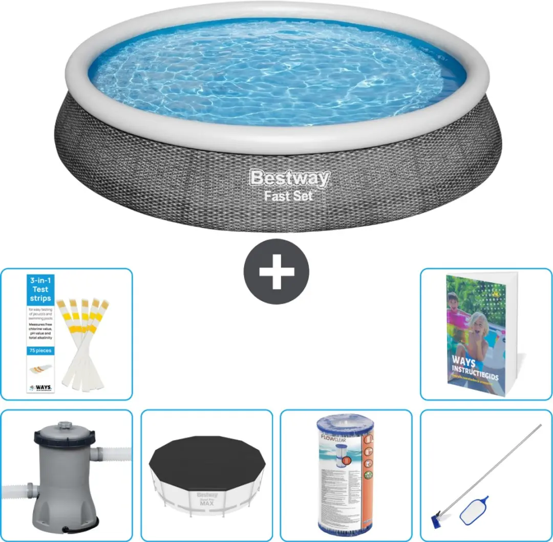 Bestway Rond Zwembad 396cm Fast Set